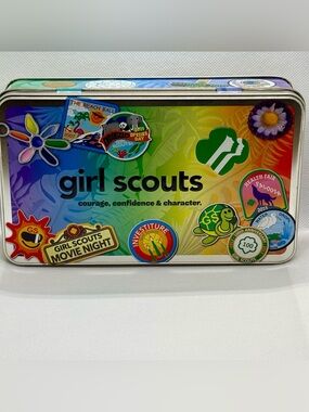 Girl Scouts 2024 Courage Confidence Character Metal Keepsake Tin Box